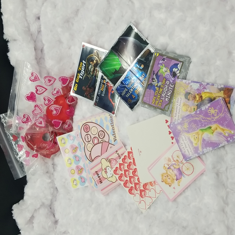 Valentine's Day Classroom Exchange Box Cards and Sticker Bundle
